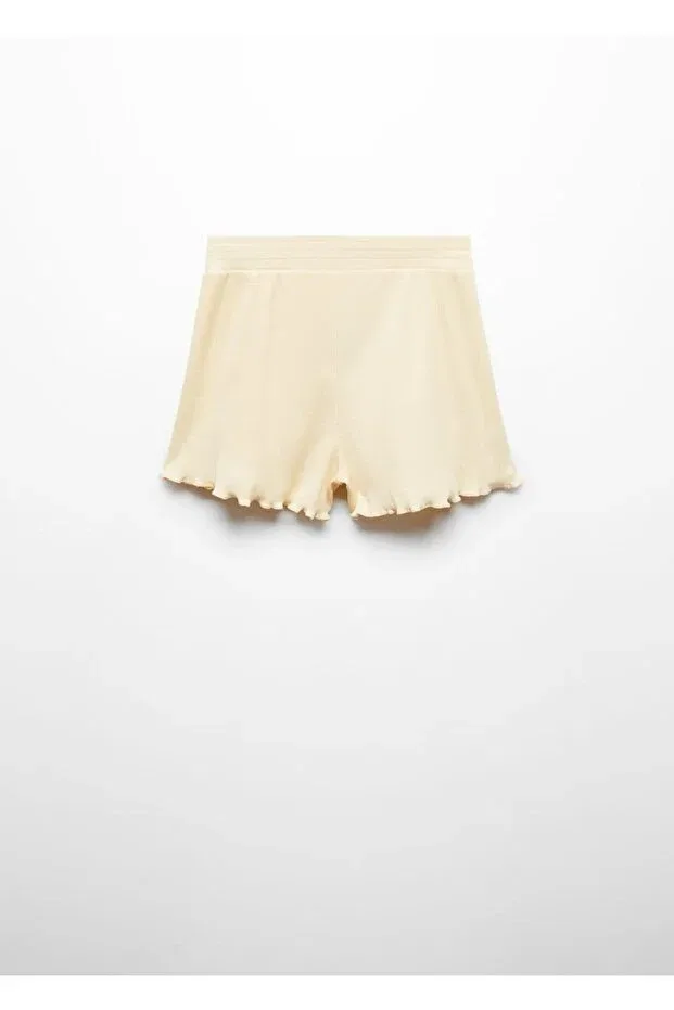 Детские шорты для девочек хлопковые Mango Kids, Yellow — фото 2
