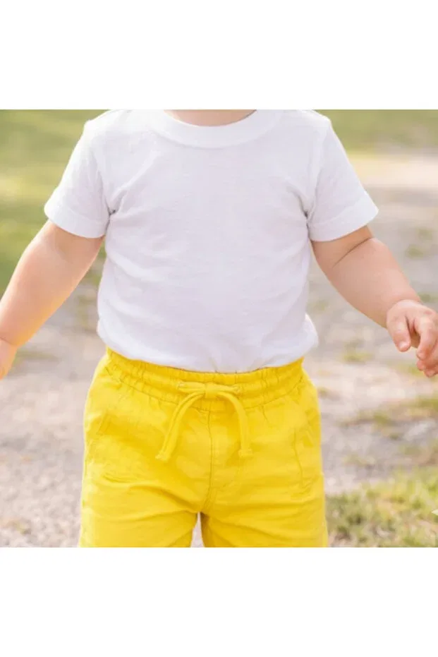 Детские шорты для мальчиков хлопковые Fancykidsantalya, Yellow — фото 2