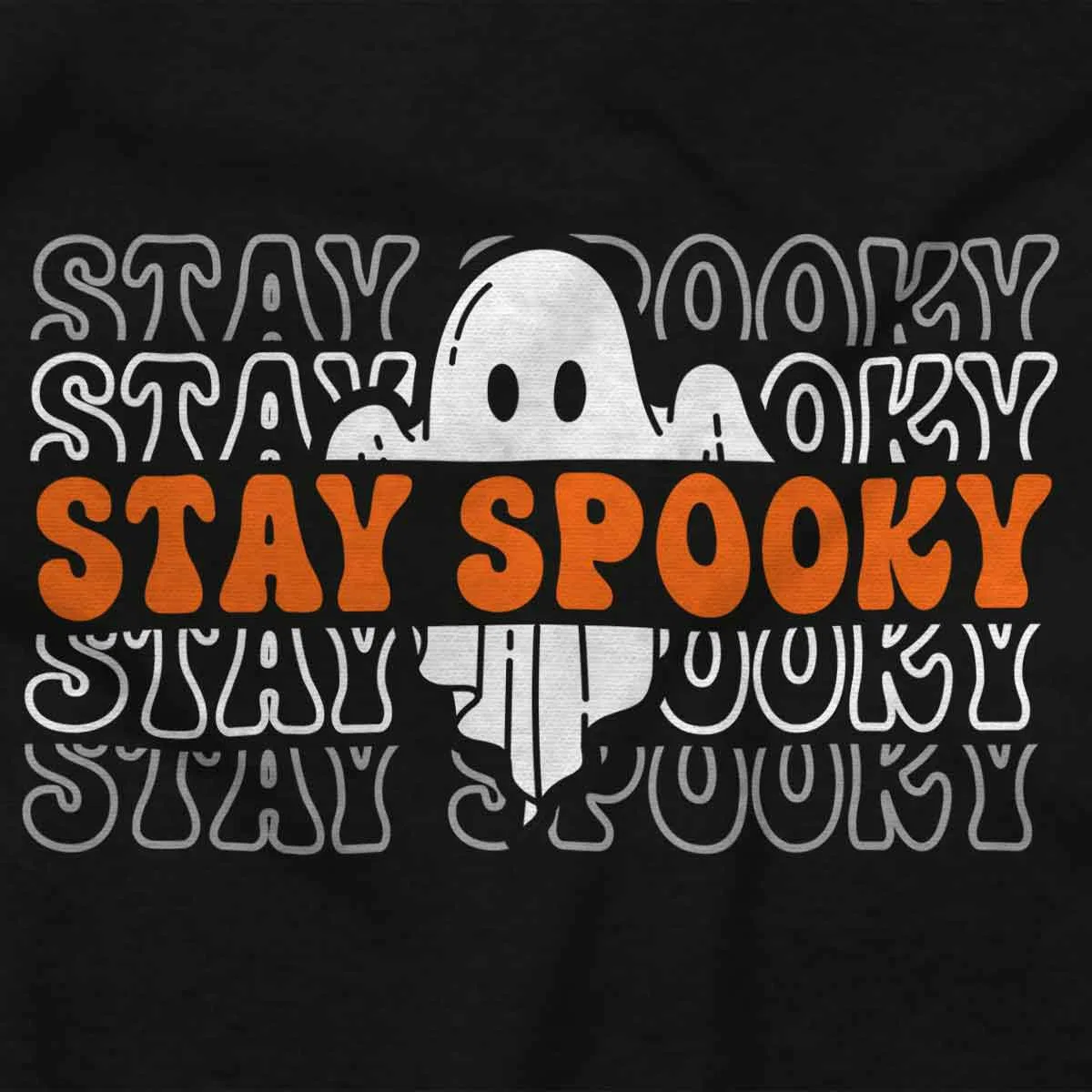 Детское боди с принтом Halloween Ghost Gradient Brisco Brands, Black — фото 2
