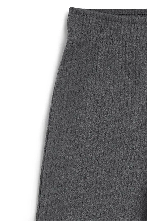 Детские спортивные штаны для девочек с широкой штаниной Basics Comeor, Smoke Grey — фото 4