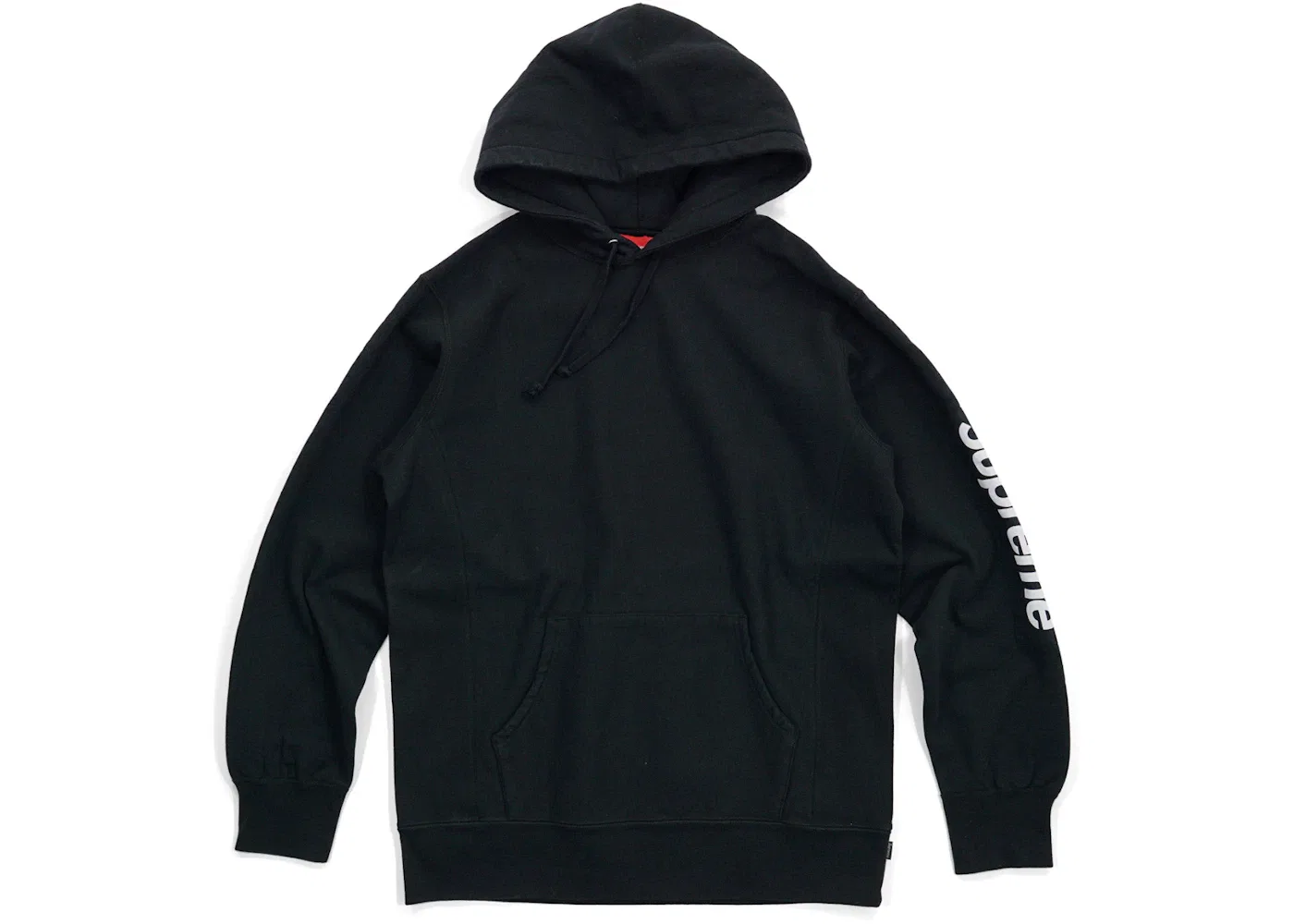 Мужская худи с патчем на рукаве Supreme Sweatshirt, Black