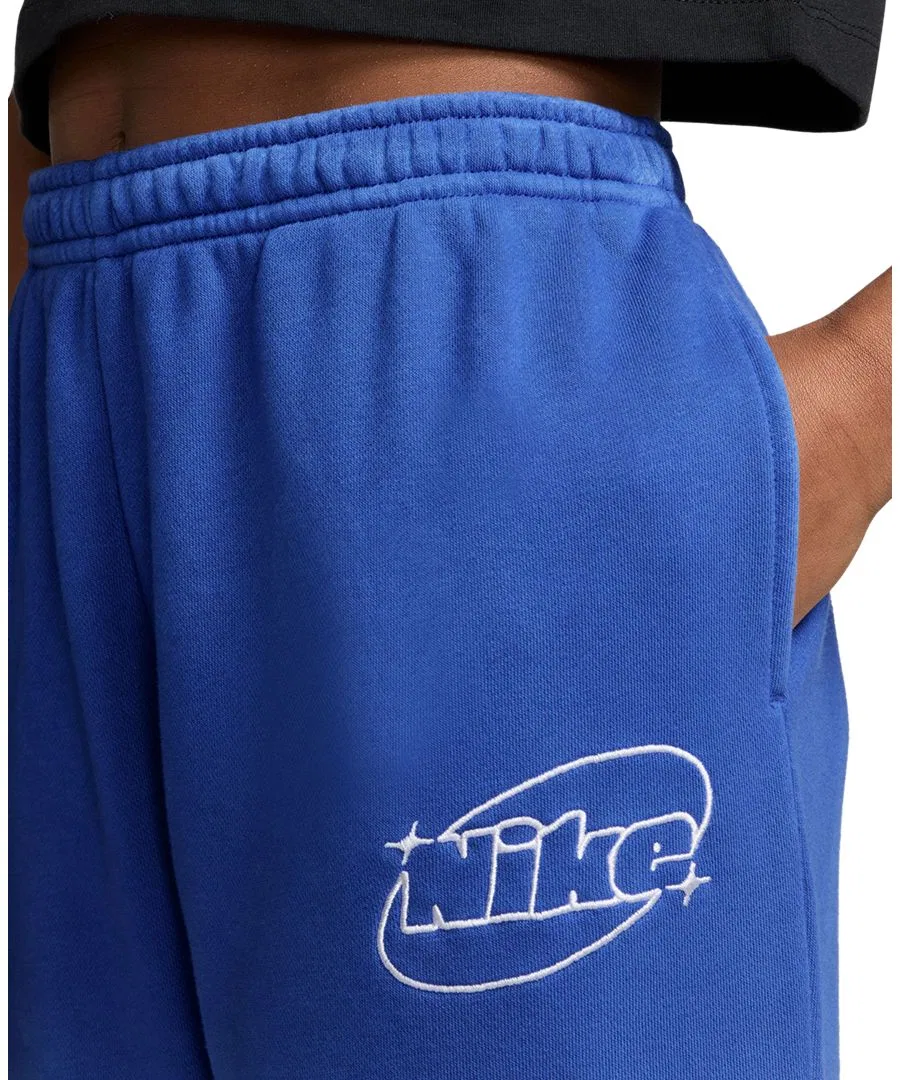 Спортивные брюки Nike Sportswear Studio Fleece Loose Pants, Football Blue/Game Royal — фото 2