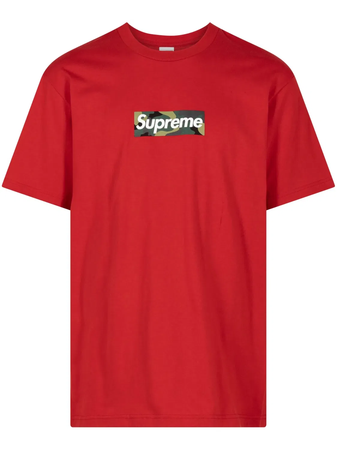 Футболка Supreme Box Logo из Хлопка, алая