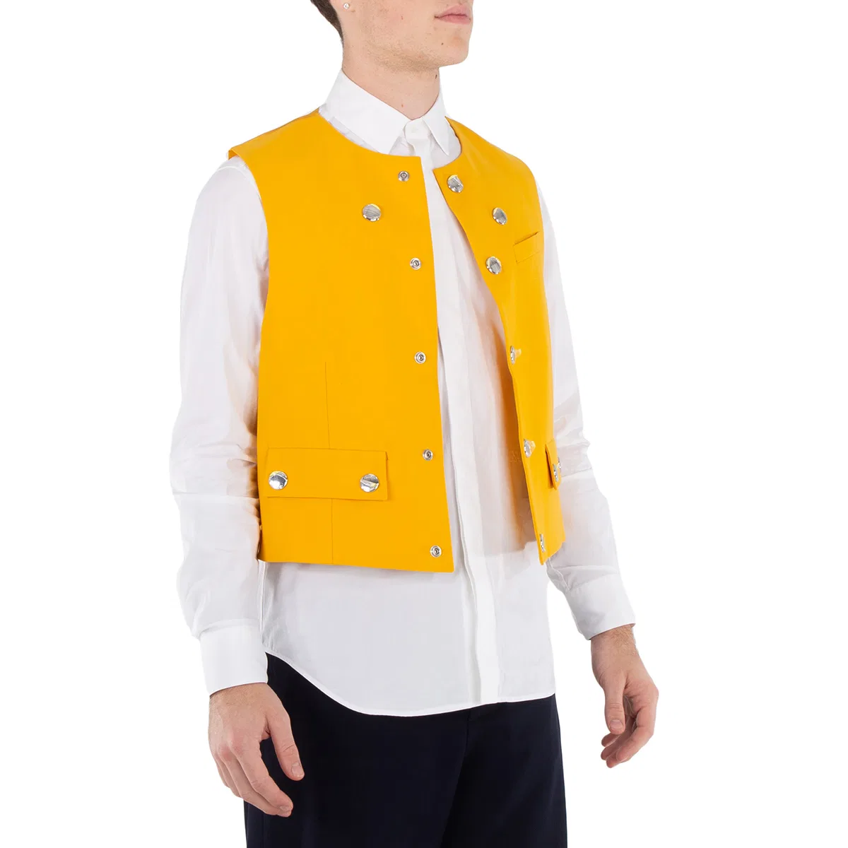 Жилет шерстяной Men's Marigold Wool Waistcoat Burberry, Marigold — фото 2