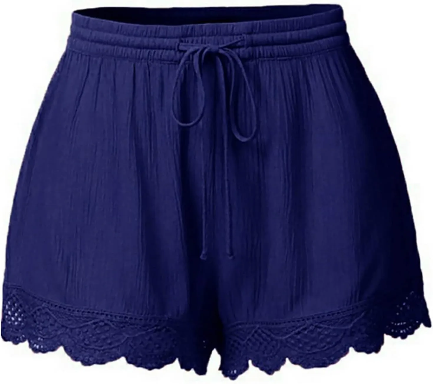 

Женские шорты Plus Size с эластичным поясом и широкими штанинами