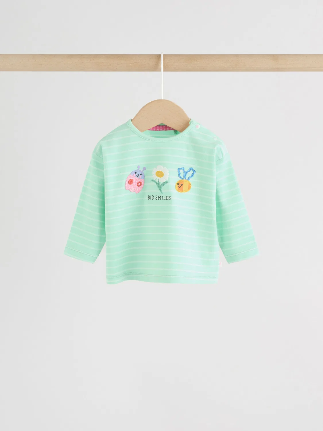Комплект из футболки и брюк, полосатый, Baby 2 Piece Set Next, зеленый — фото 3