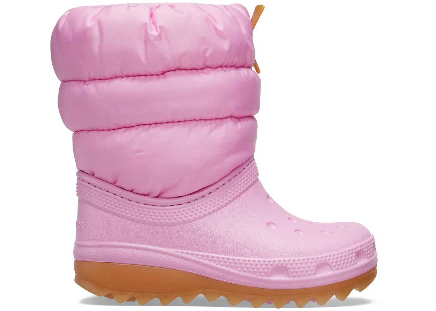 Детские сапоги утепленные Crocs Classic Neo Puff Boot, Pink Tweed/Gum
