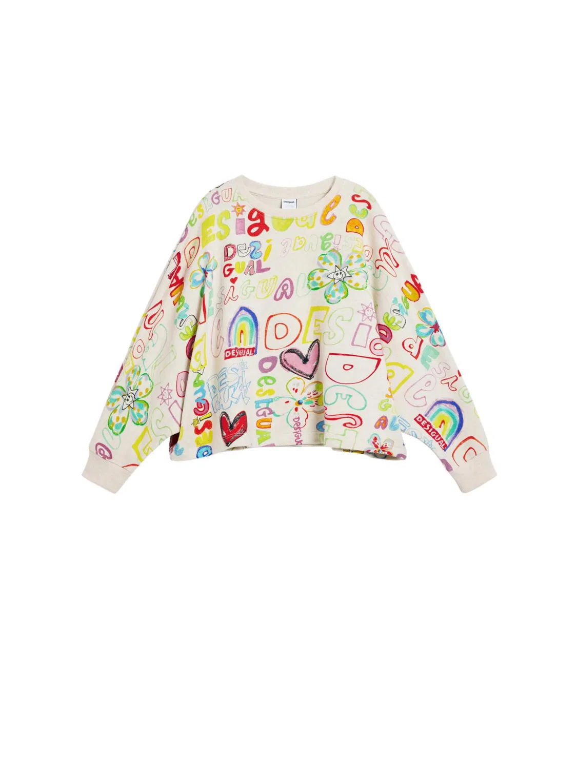 Толстовка Desigual белого цвета
