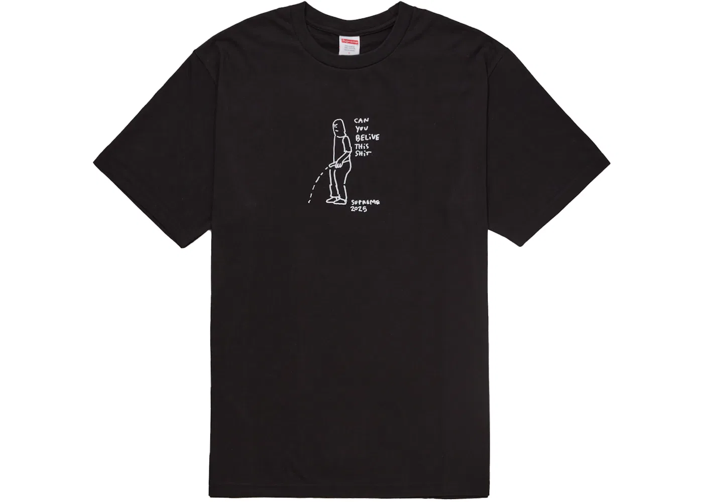 Мужская футболка с принтом Supreme Tee (SS25), Black