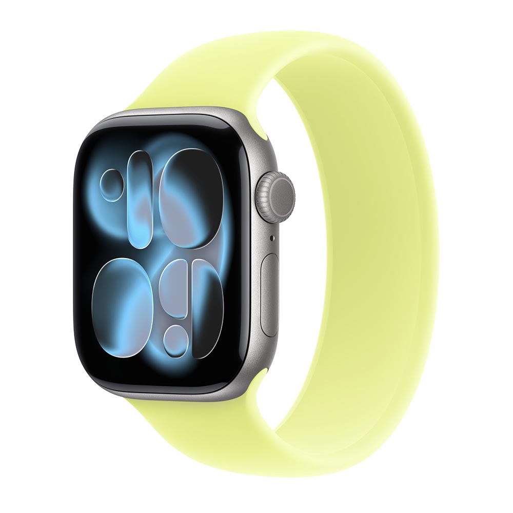 

Умные часы Apple Watch Series 11 (GPS), 42 мм, Space Gray Aluminum Case/Neon Yellow Solo Loop - Size 6, Серый, Умные часы Apple Watch Series 11 (GPS), 42 мм, Space Gray Aluminum Case/Neon Yellow Solo Loop - Size 6