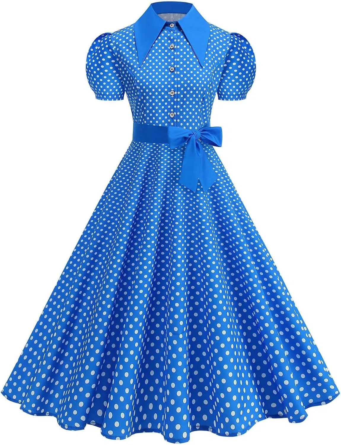 Женское платье миди с запахом, Blue