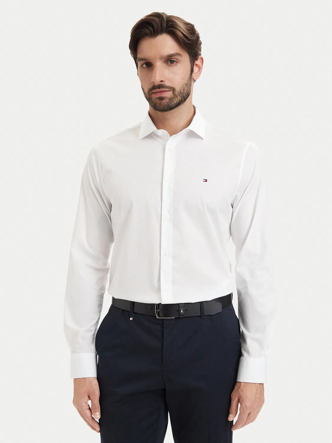 Мужская рубашка стандартного кроя Cl Solid Tommy Hilfiger, белый