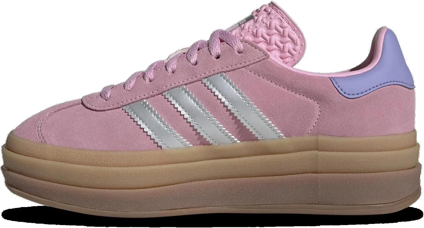 Детские кроссовки Gazelle Bold J adidas, True Pink/Silver Metallic/Light Purple — фото 2