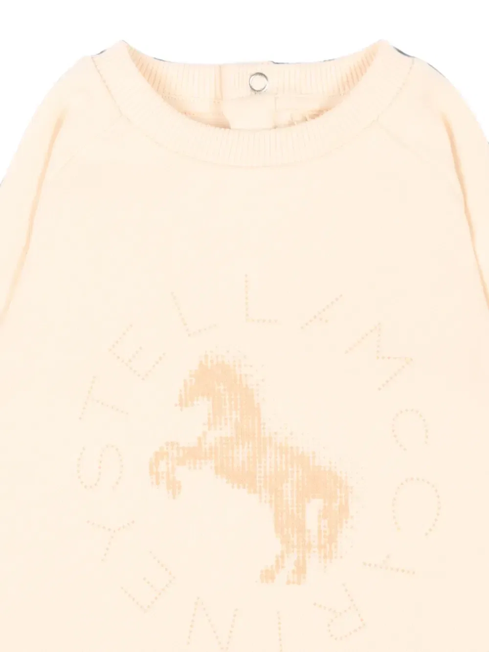Толстовка с принтом лошади Stella Mccartney Kids, бежевый — фото 3