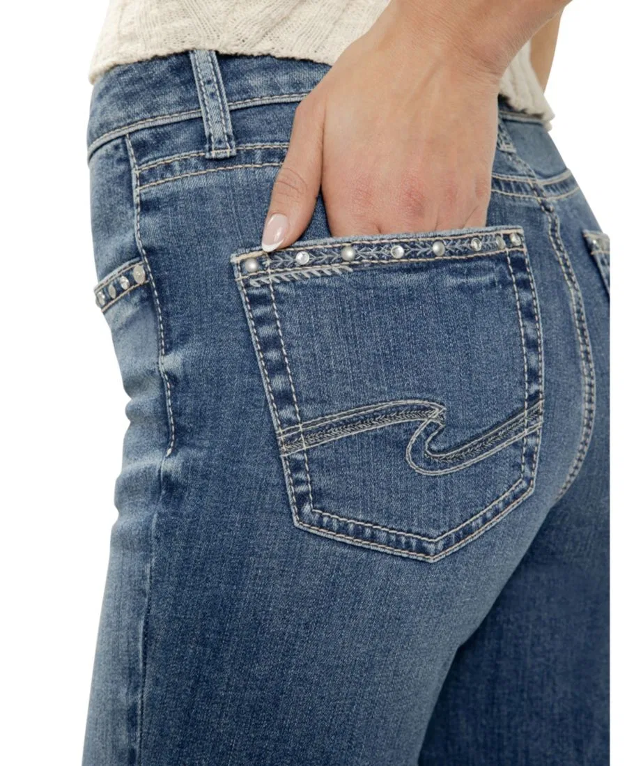 Джинсы клеш с высокой посадкой Avery Silver Jeans Co., Crossroads — фото 3