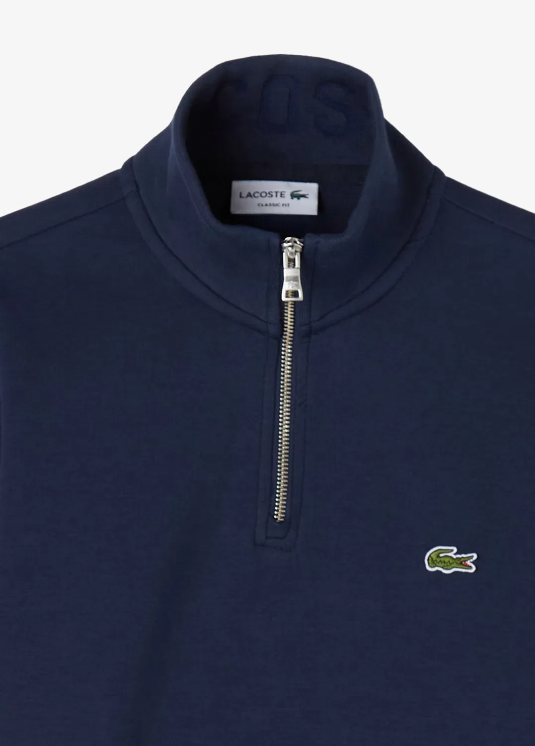 Свитшот с полумолнией Lacoste Classic Fit, navy — фото 4