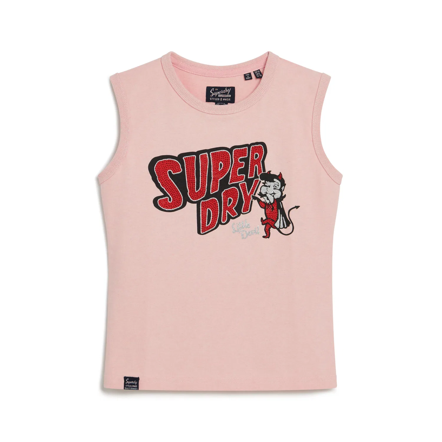 Женский топ без рукавов Retro Superdry, Rosa