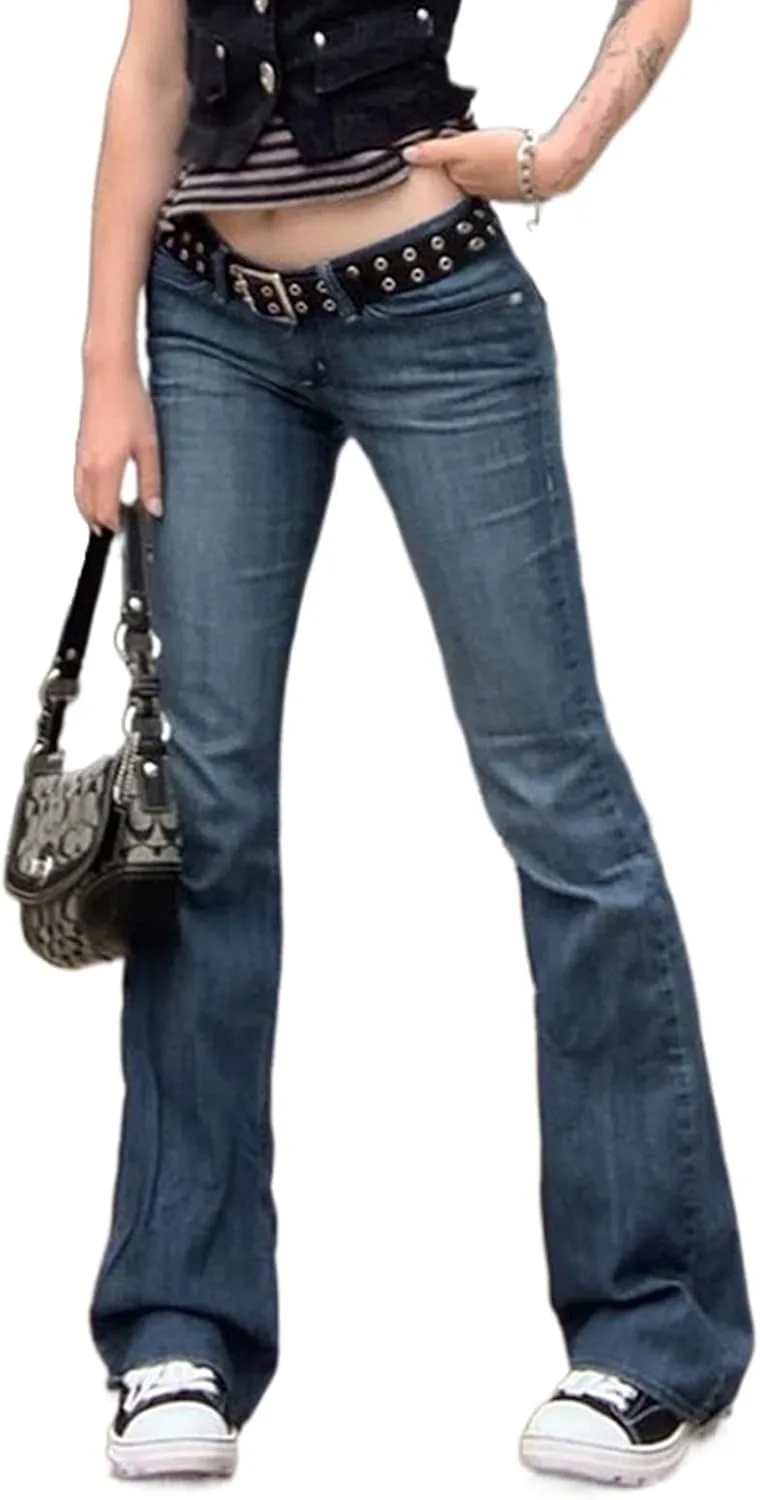 

Женские джинсы с высокой талией и широкими штанинами XBTCLXEBCO