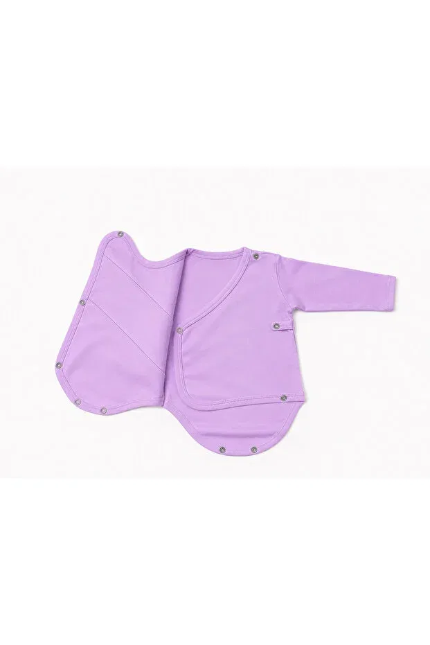 Детский комплект для девочек хлопковый Kardeşler Bebe, Lilac-Pink — фото 2