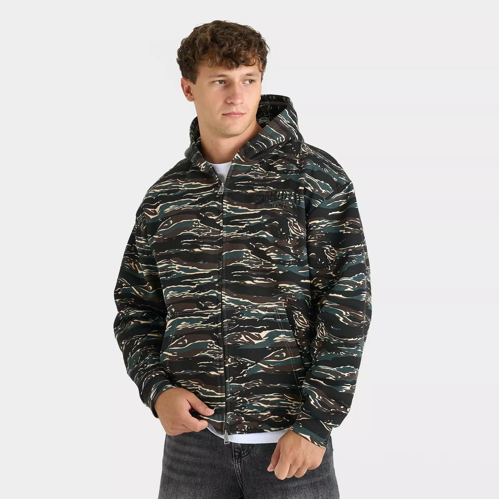 

Худи Men's Supply & Demand Harper Pullover, черный/темно-зеленый