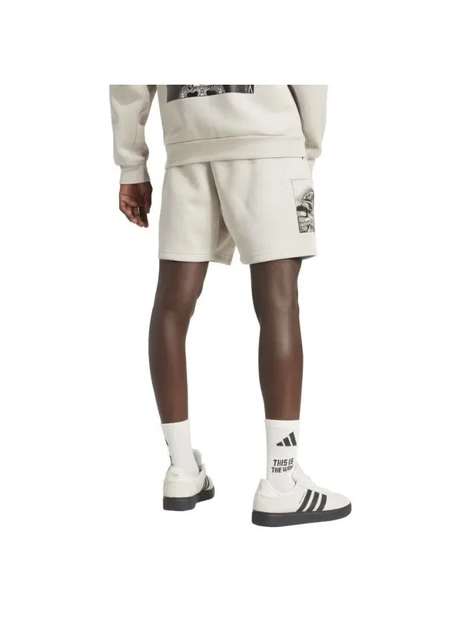 Шорты с принтом Star Wars The Mandalorian Adidas, коричневый — фото 2