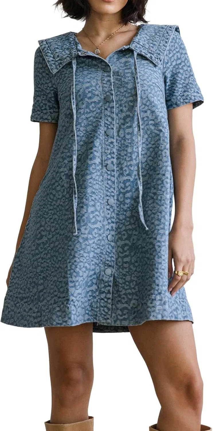 Женское повседневное платье babydoll с леопардовым принтом, 6