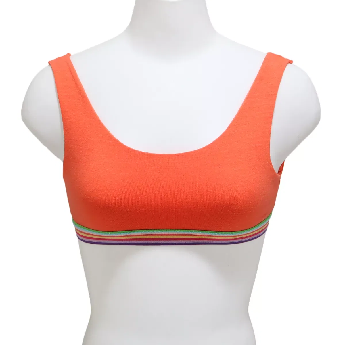 Детский бюстгальтер для девочек хлопковый комплект 6 шт Cotton Training Bra with Rainbow Elastic Angelina, Assorted — фото 4