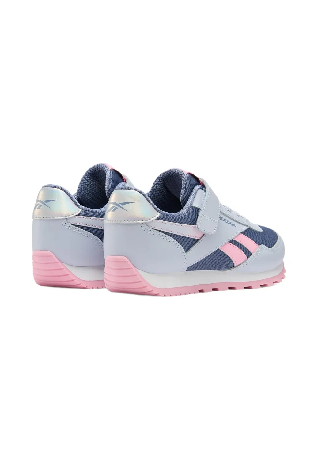 Кроссовки Glide с низким эластичным ремешком и верхним ремешком, синие Reebok, Tranquil Blue Hazy Blue Expressive Pink — фото 3