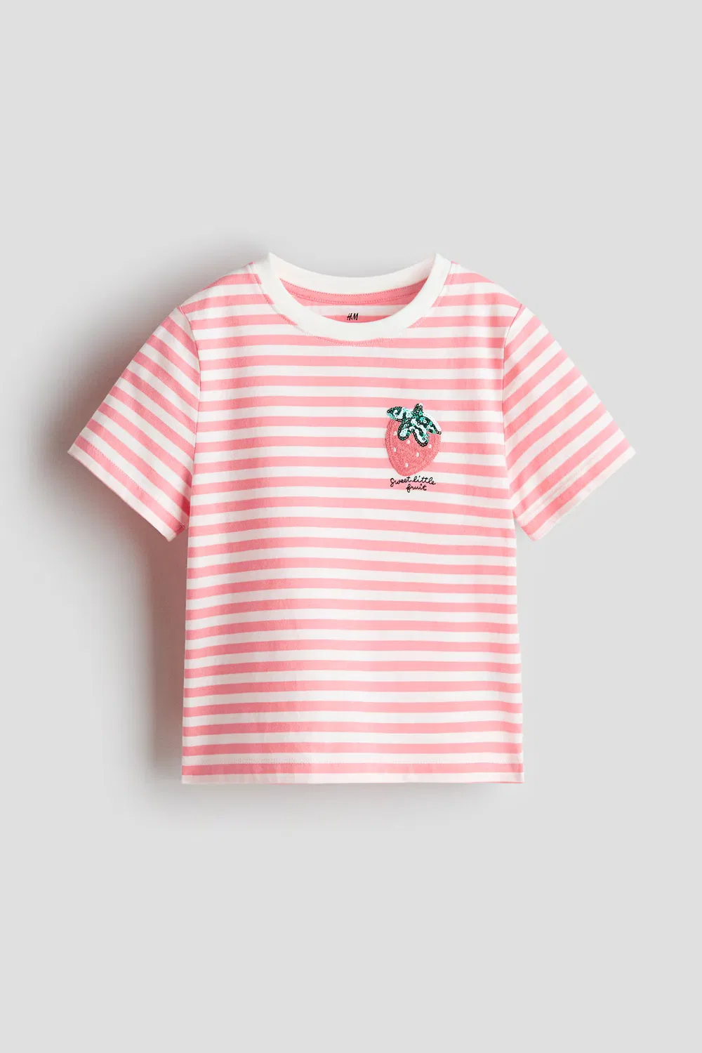 Футболка с рисунком H&M, Rosa/Erdbeere — фото 4