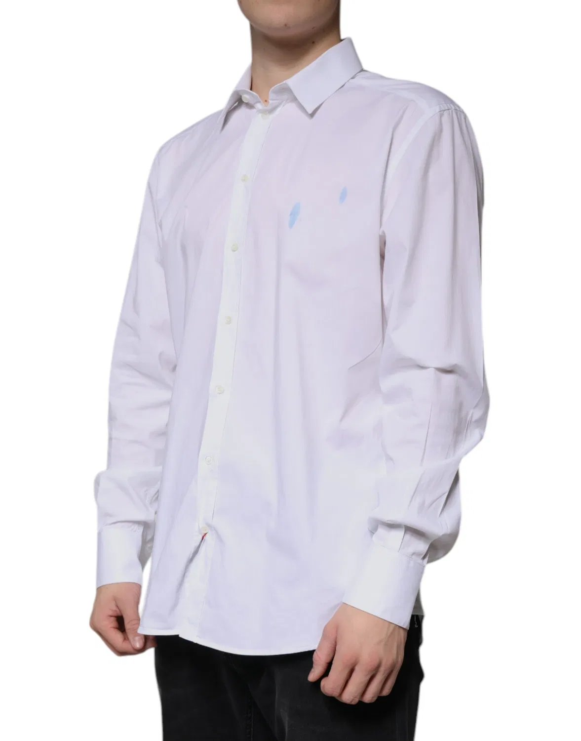 Мужская рубашка с длинным рукавом GOLD Dolce & Gabbana, White — фото 3