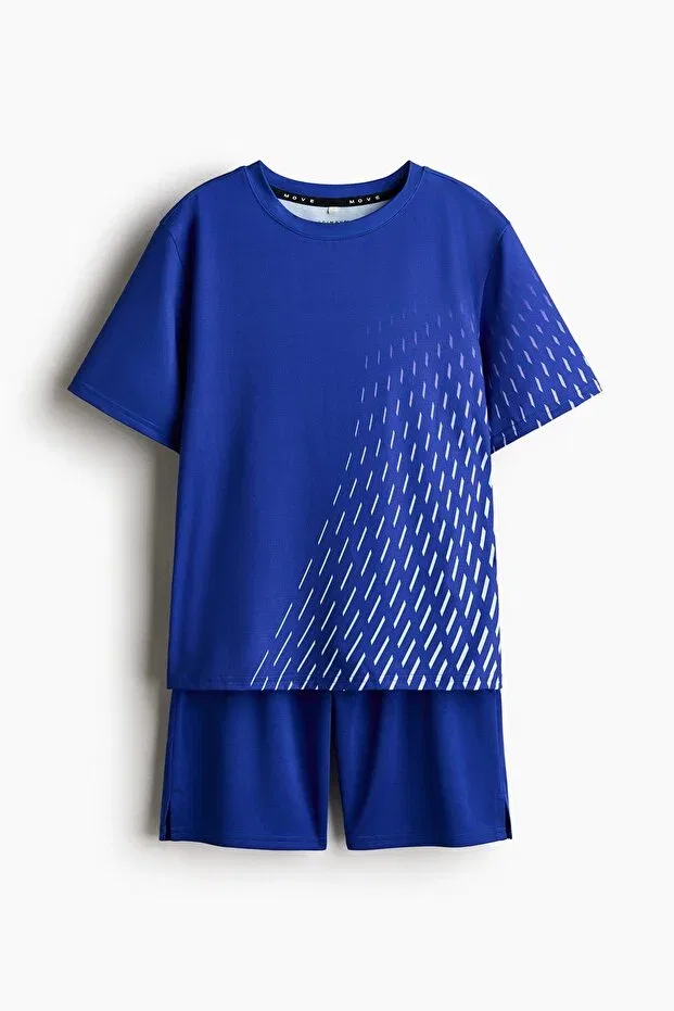 Детский комплект спортивной одежды с длинным рукавом H&M, Bright Blue — фото 3
