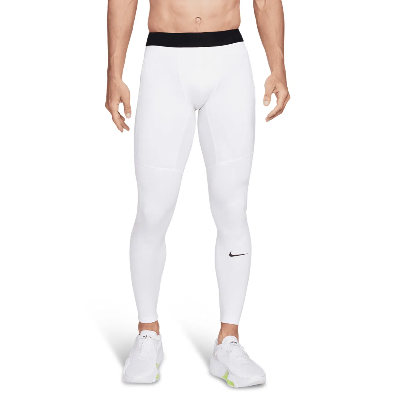 Мужские леггинсы Nike Pro Warm Tight, White/Black