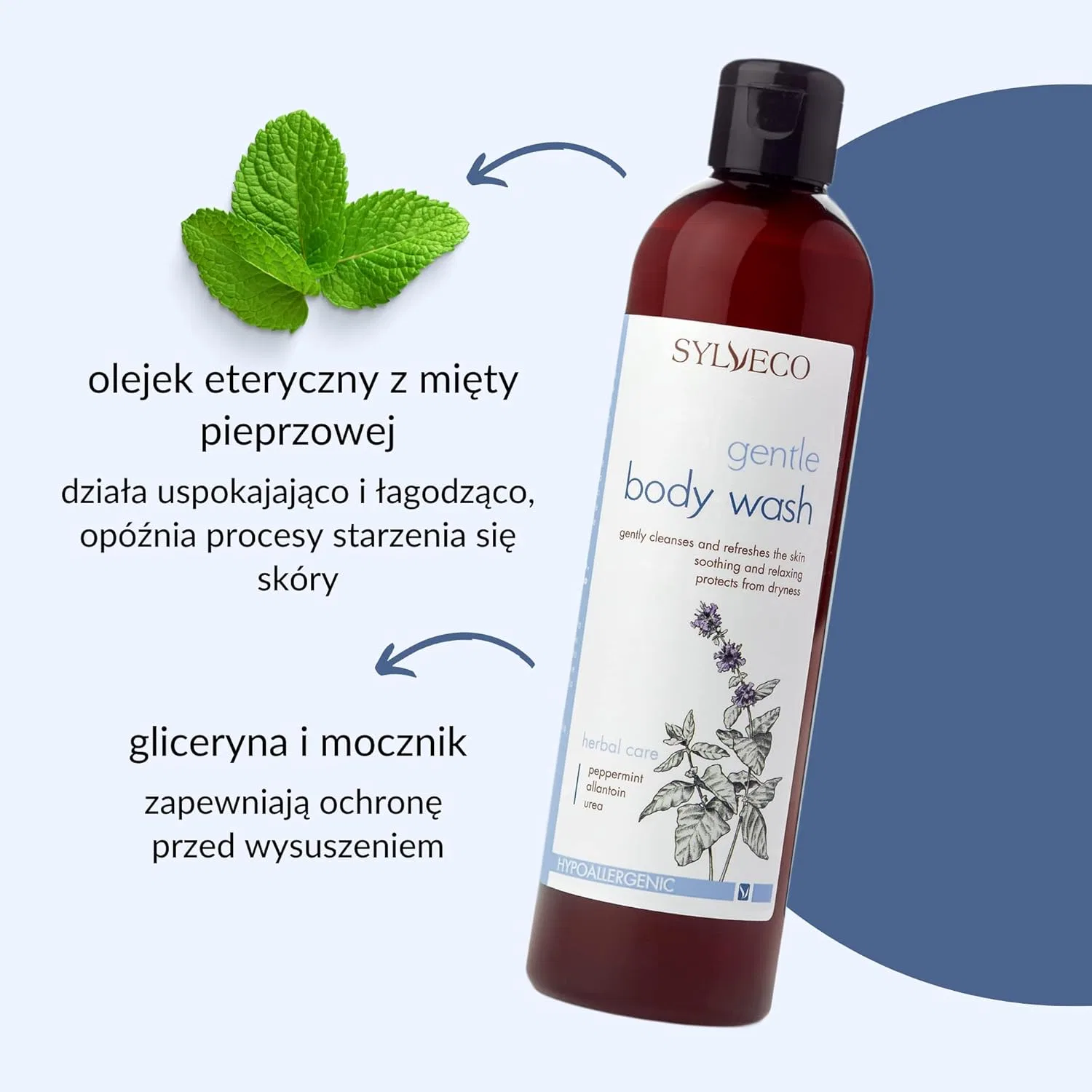 Гель для душа SYLVECO Fine Body Gel, 300 мл, Peppermint — фото 2