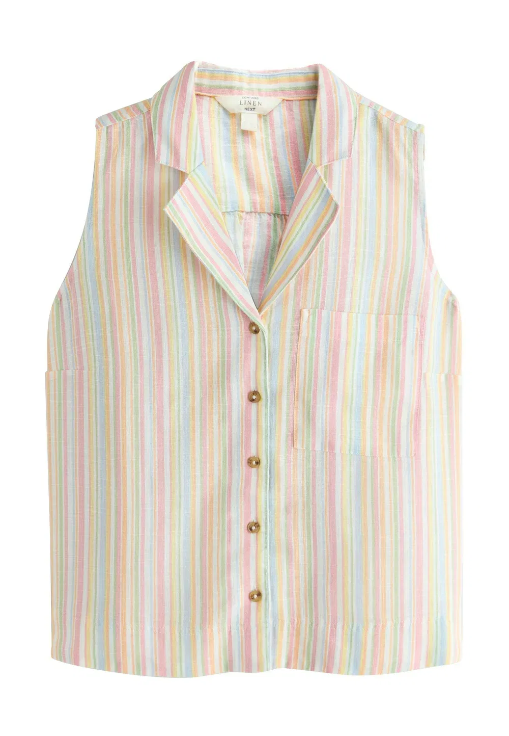Блузка на пуговицах Next, Pastel Stripe