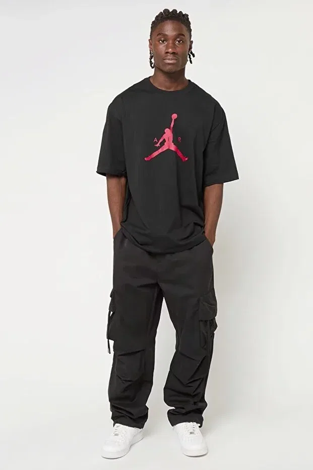 Мужская футболка с принтом Jordan Jumpman SS HBR Nike, Black — фото 4