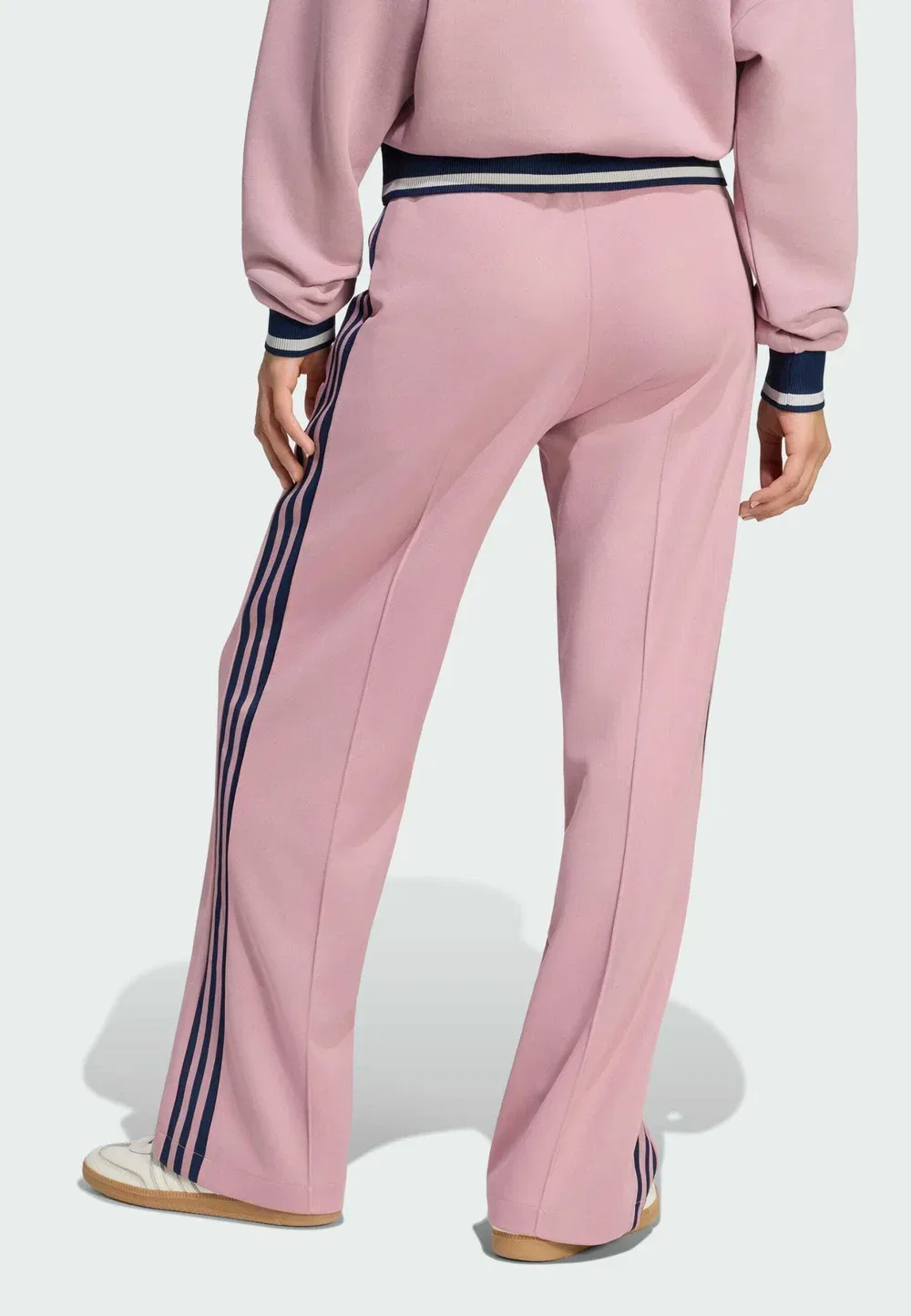 Классические спортивные штаны - брюки от спортивного костюма Adidas Originals, Magic Mauve Night Indigo — фото 2