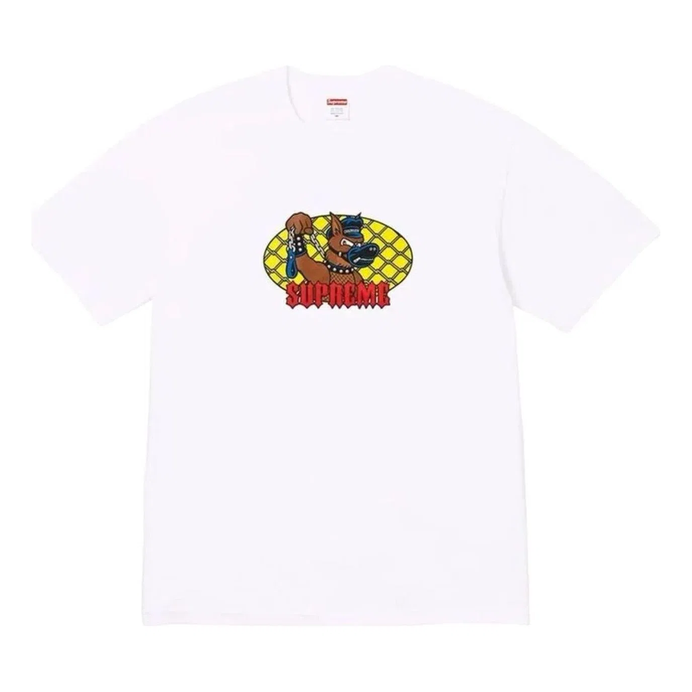 Мужская футболка с принтом Leash Supreme, белый