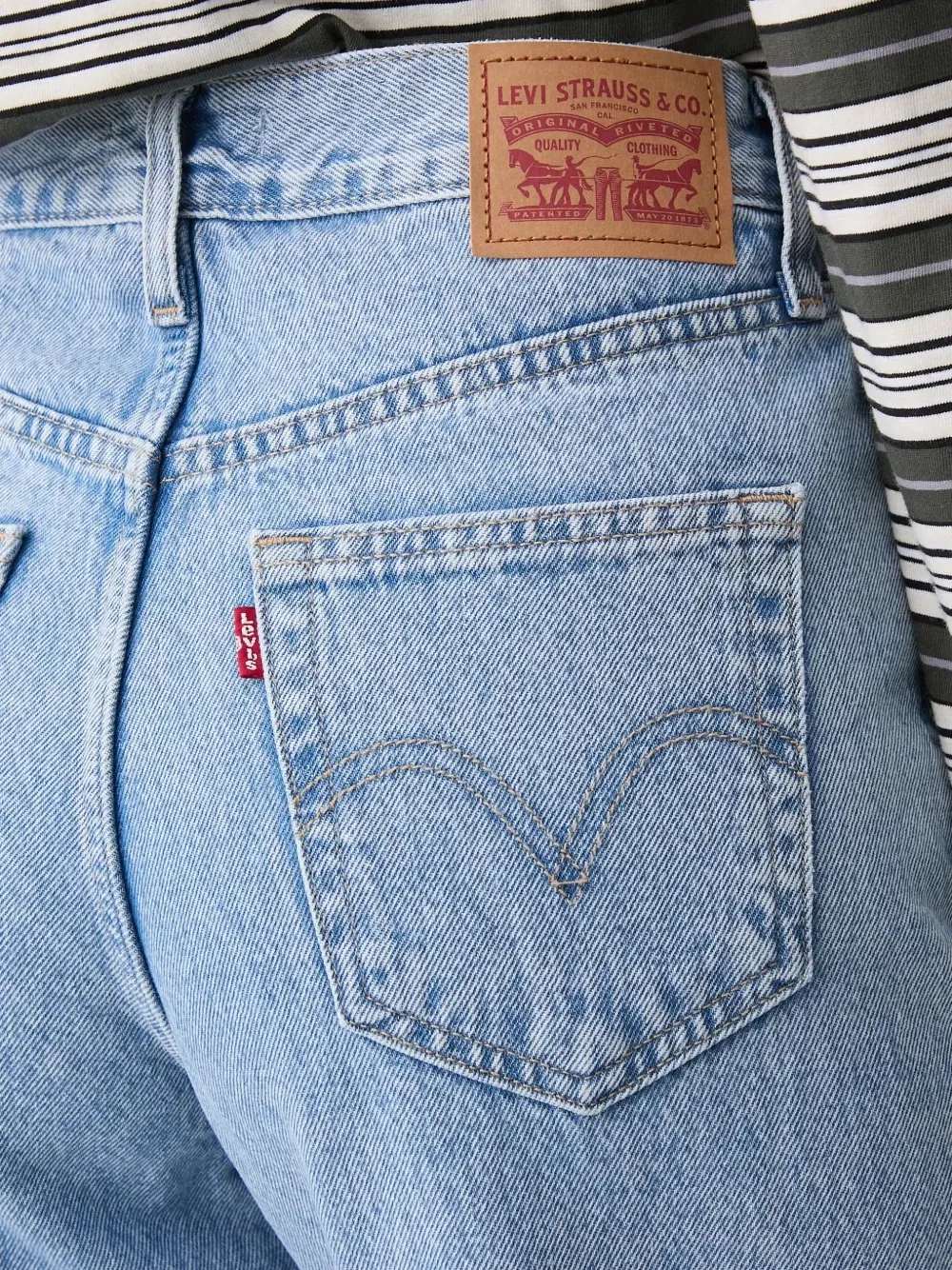 Джинсы с высокой талией и прямым кроем Levi'S, синий — фото 4