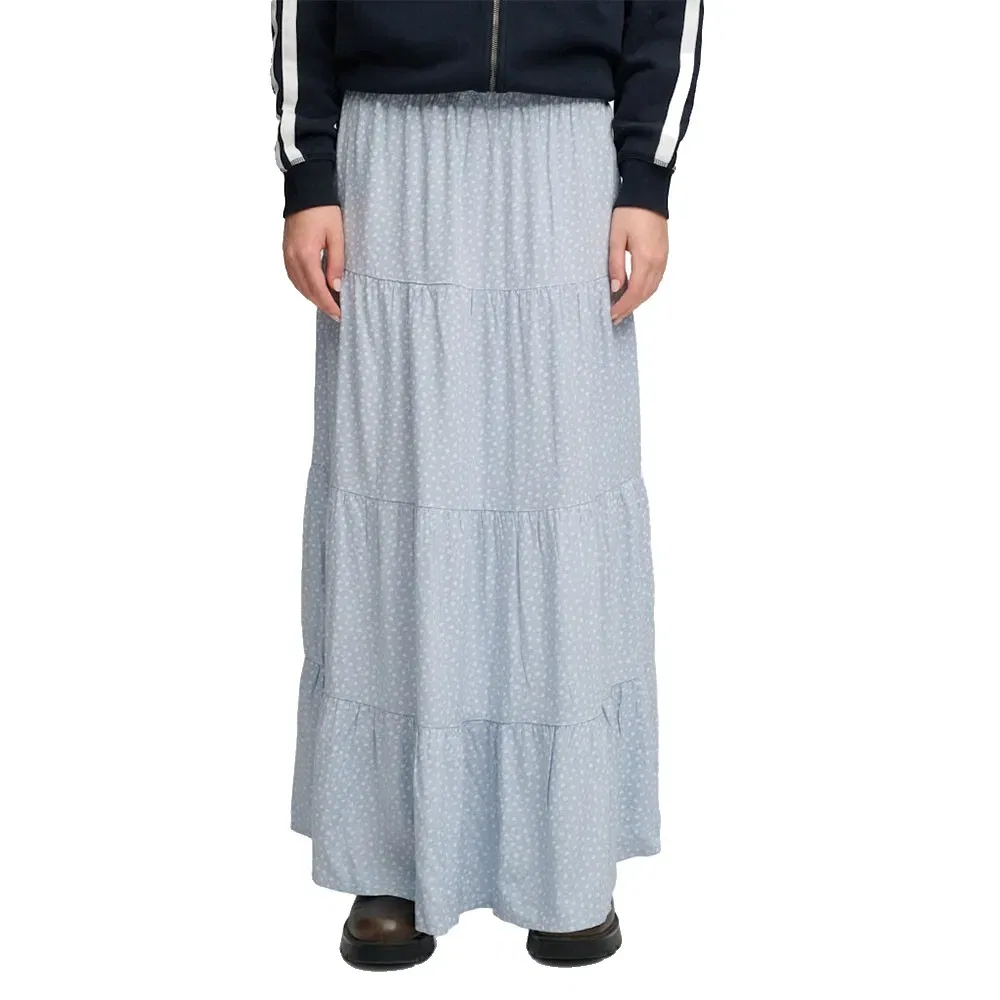 Макси-юбка ярусная Woven Tiered Superdry, синий