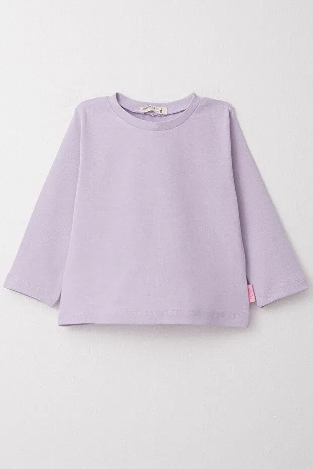 Детская футболка для девочек с длинным рукавом Breeze, Light Lilac