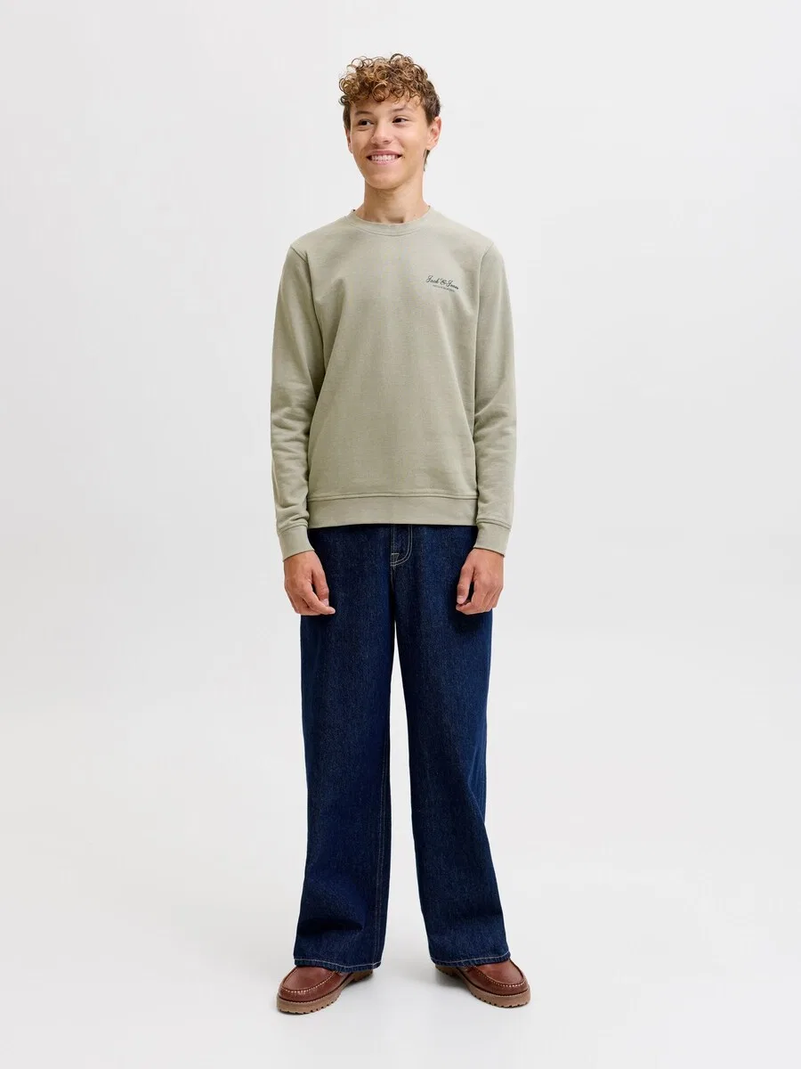 Детская толстовка 'JJEArchive' цвета хаки Jack & Jones Junior — фото 4