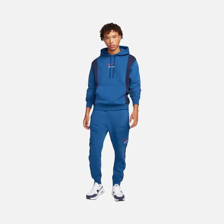 Спортивные штаны с зауженным кроем и эластичным поясом Nike Sportswear Swoosh Air Fleece Cargo, Синий