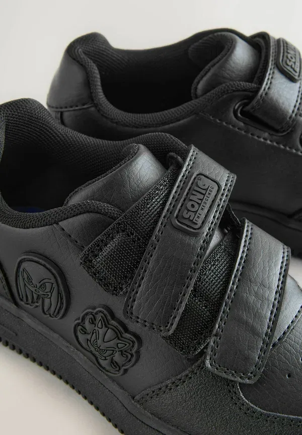 Кроссовки на липучке Regular fit sonic touch fastening school shoes Next, черный — фото 4