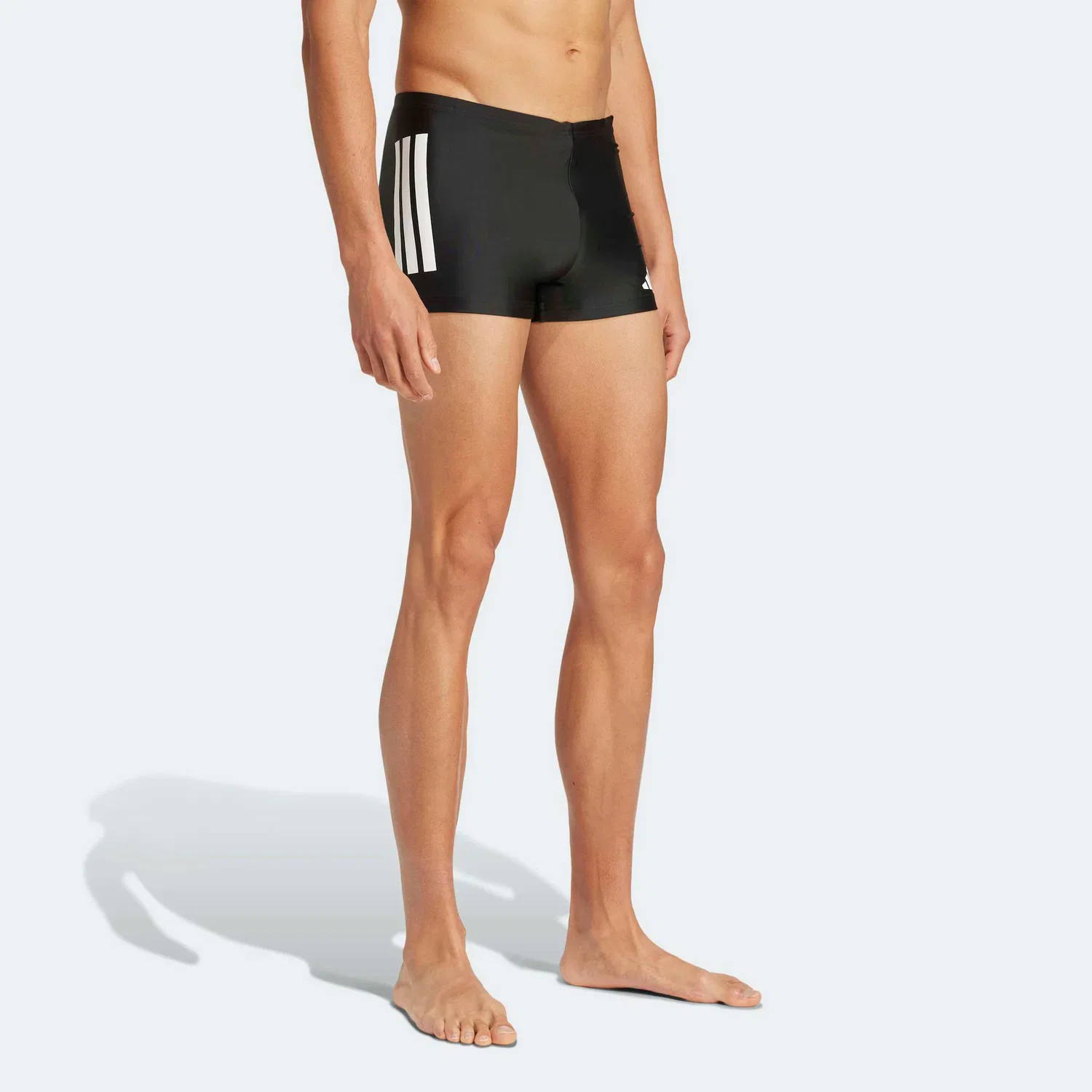 Мужская боксерская плавка с тремя полосками Adidas Performance, Black/White