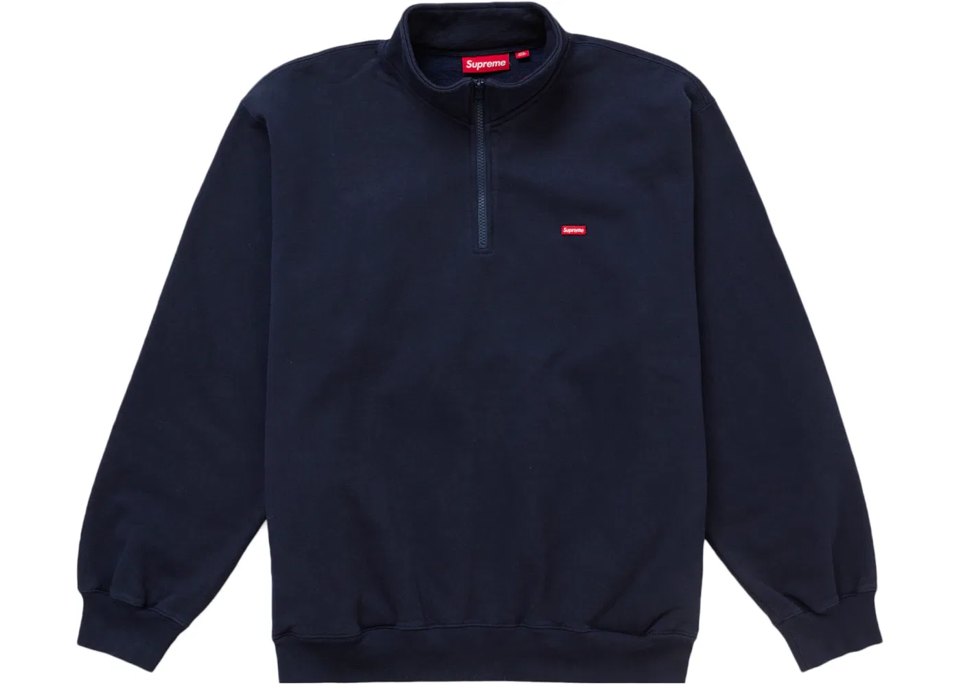 Мужской свитшот Supreme Small Box Half Zip Pullover, Navy