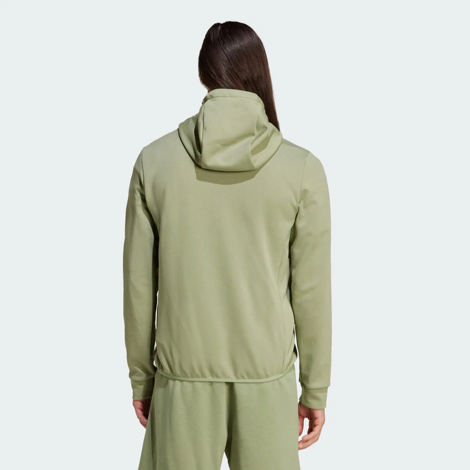 Женская утепленная куртка с капюшоном Essentials Hybrid Hooded Daunenjacke Adidas, Grun — фото 3