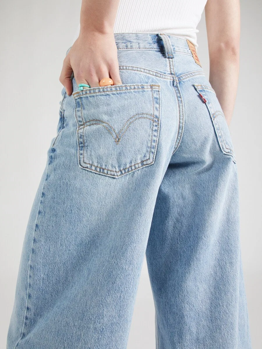 Джинсы LEVI'S Baggy Jeans '94 Baggy Wide Leg Jeans' светло-голубого цвета — фото 2