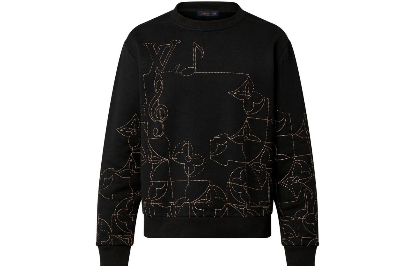 LOUIS VUITTON Мужская толстовка, цвет Black