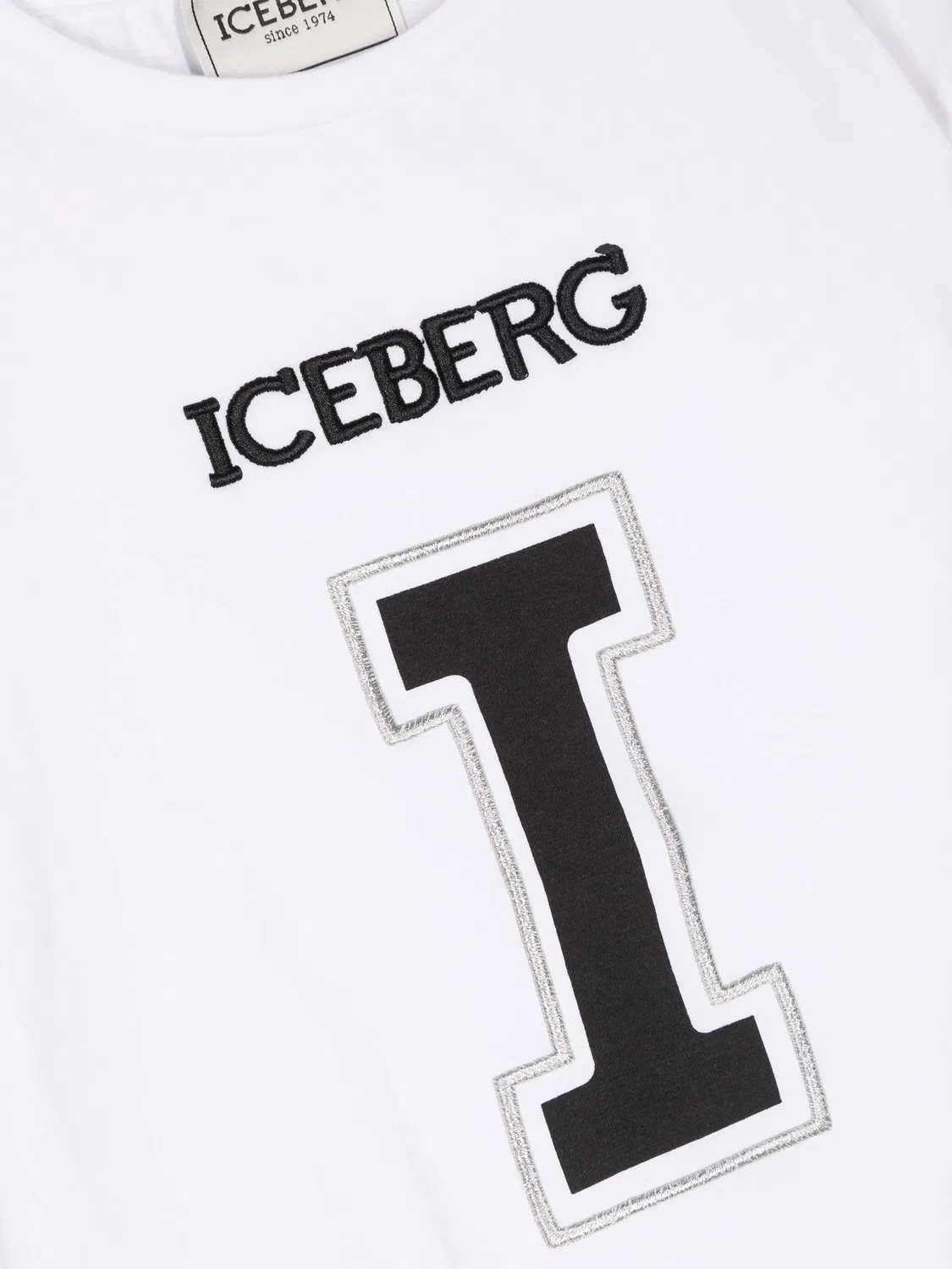 Футболка с вышитым логотипом Iceberg, белый — фото 3