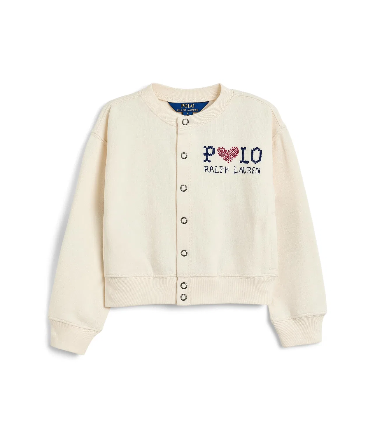 Кардиган из флиса с логотипом (для малышей/детей младшего возраста) Polo Ralph Lauren Kids, Estate Cream
